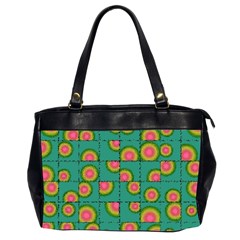 Tiled Circular Gradients Office Handbags (2 Sides)  by linceazul