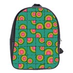 Tiled Circular Gradients School Bags (XL)  Front