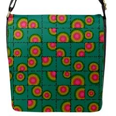 Tiled Circular Gradients Flap Messenger Bag (S)