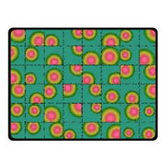 Tiled Circular Gradients Double Sided Fleece Blanket (small)  by linceazul