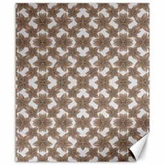 Stylized Leaves Floral Collage Canvas 8  X 10  by dflcprints