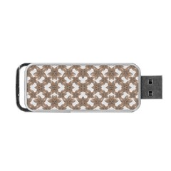 Stylized Leaves Floral Collage Portable Usb Flash (two Sides) by dflcprints