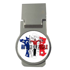 Marine Le Pen Money Clips (round)  by Valentinaart