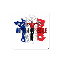 Marine Le Pen Square Magnet by Valentinaart