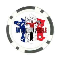 Marine Le Pen Poker Chip Card Guard by Valentinaart