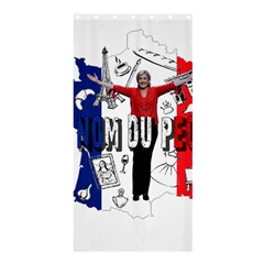 Marine Le Pen Shower Curtain 36  X 72  (stall)  by Valentinaart