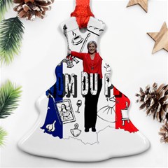 Marine Le Pen Christmas Tree Ornament (two Sides) by Valentinaart