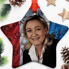 Marine Le Pen Ornament (star) by Valentinaart