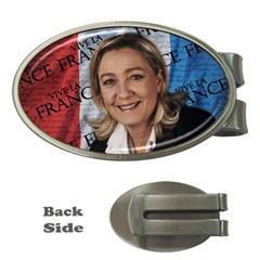 Marine Le Pen Money Clips (oval)  by Valentinaart