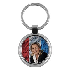 Marine Le Pen Key Chains (round)  by Valentinaart