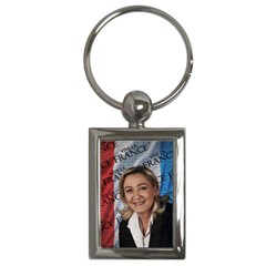 Marine Le Pen Key Chains (rectangle)  by Valentinaart