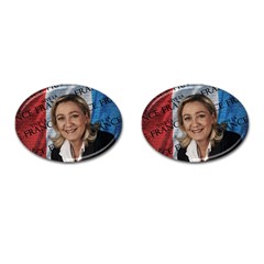 Marine Le Pen Cufflinks (oval) by Valentinaart