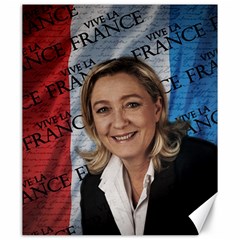 Marine Le Pen Canvas 20  X 24   by Valentinaart