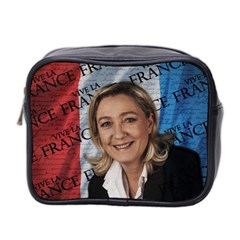 Marine Le Pen Mini Toiletries Bag 2-side by Valentinaart