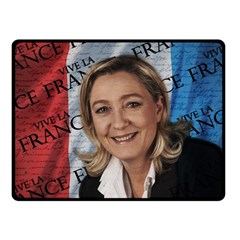 Marine Le Pen Fleece Blanket (small) by Valentinaart