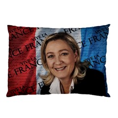 Marine Le Pen Pillow Case (two Sides) by Valentinaart