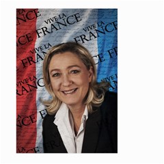 Marine Le Pen Large Garden Flag (two Sides) by Valentinaart