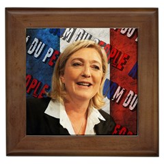 Marine Le Pen Framed Tiles by Valentinaart