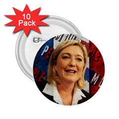 Marine Le Pen 2 25  Buttons (10 Pack) 