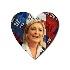 Marine Le Pen Heart Magnet by Valentinaart