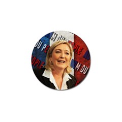 Marine Le Pen Golf Ball Marker by Valentinaart