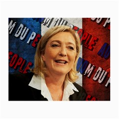 Marine Le Pen Small Glasses Cloth by Valentinaart