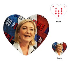 Marine Le Pen Playing Cards (heart)  by Valentinaart