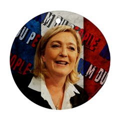 Marine Le Pen Round Ornament (two Sides) by Valentinaart