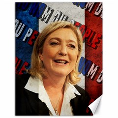 Marine Le Pen Canvas 18  X 24   by Valentinaart