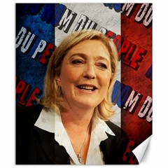 Marine Le Pen Canvas 20  X 24   by Valentinaart