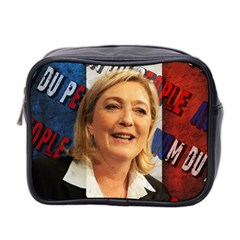 Marine Le Pen Mini Toiletries Bag 2-side by Valentinaart