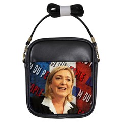 Marine Le Pen Girls Sling Bags by Valentinaart