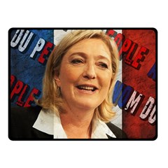 Marine Le Pen Fleece Blanket (small) by Valentinaart