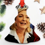 Marine Le Pen Christmas Tree Ornament (Two Sides) Front