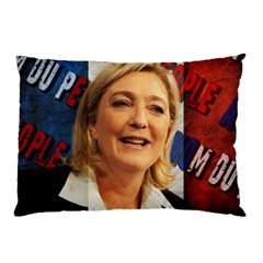 Marine Le Pen Pillow Case (two Sides) by Valentinaart