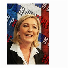 Marine Le Pen Small Garden Flag (two Sides) by Valentinaart