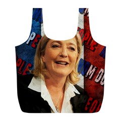 Marine Le Pen Full Print Recycle Bags (l)  by Valentinaart