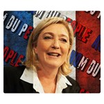 Marine Le Pen Double Sided Flano Blanket (Small)  50 x40  Blanket Front