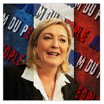 Marine Le Pen Large Satin Scarf (Square) Front