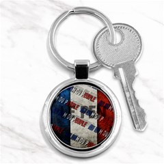 Marine Le Pen Key Chains (round)  by Valentinaart