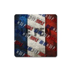 Marine Le Pen Square Magnet by Valentinaart