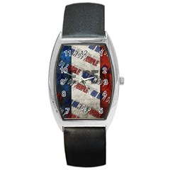 Marine Le Pen Barrel Style Metal Watch by Valentinaart