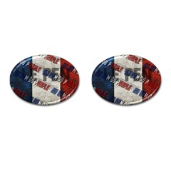 Marine Le Pen Cufflinks (oval) by Valentinaart