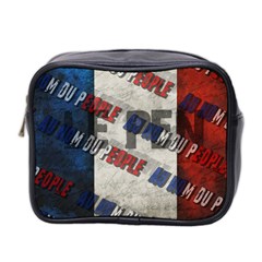 Marine Le Pen Mini Toiletries Bag 2-side by Valentinaart