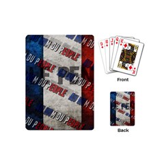 Marine Le Pen Playing Cards (mini)  by Valentinaart