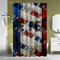 Marine Le Pen Shower Curtain 48  X 72  (small)  by Valentinaart