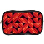 Fake Wood Pattern Toiletries Bags 2-Side Back