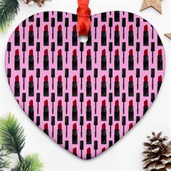 Makeup Heart Ornament (two Sides) by Valentinaart