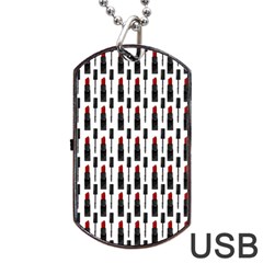 Makeup Dog Tag Usb Flash (two Sides) by Valentinaart