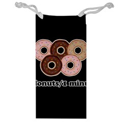 Five Donuts In One Minute  Jewelry Bag by Valentinaart